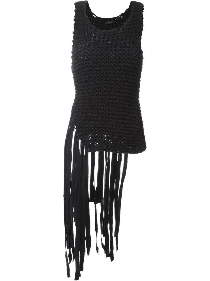 Joseph Fringed Tricot Top
