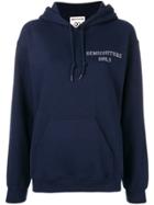 Semicouture Loose Fitted Hoodie - Blue