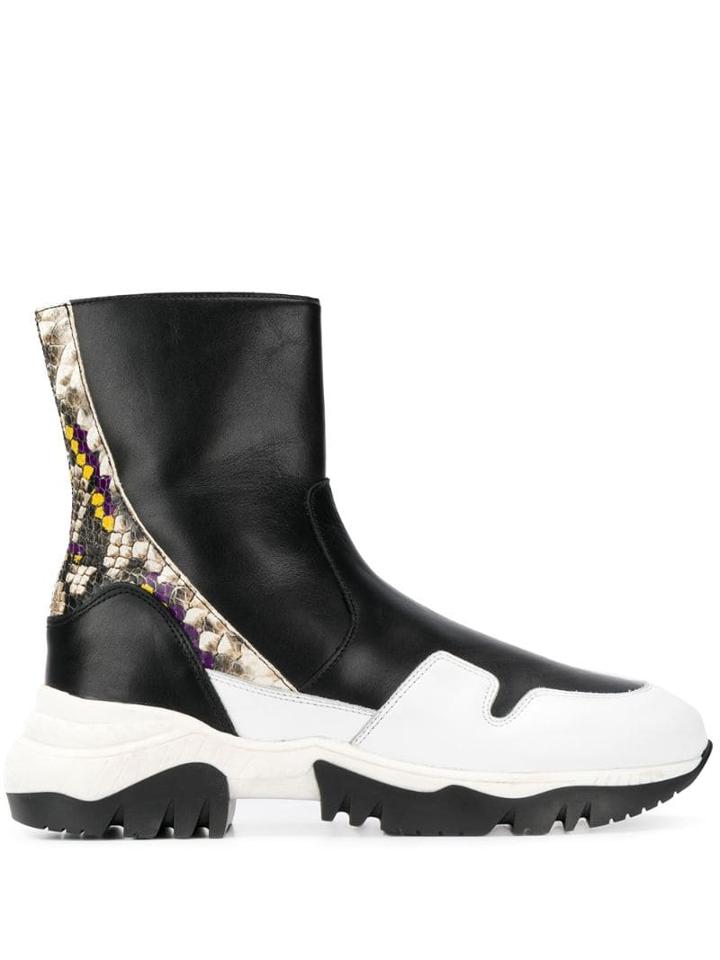 A.f.vandevorst Colour-block Ankle Boots - Black