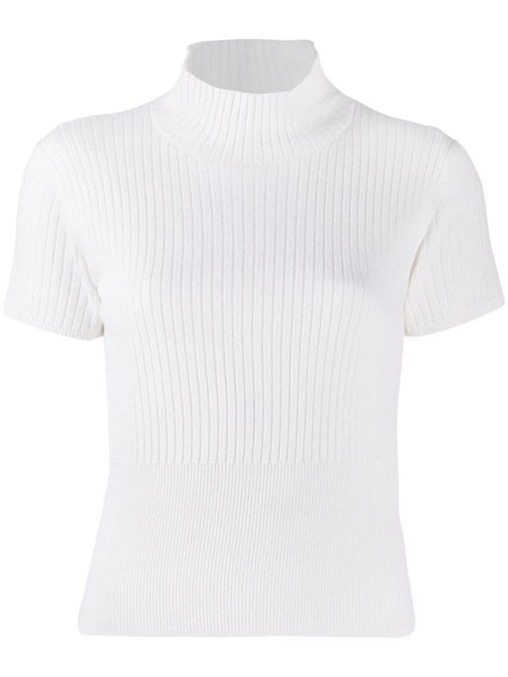 Pinko Turtle Neck Jersey Top - White