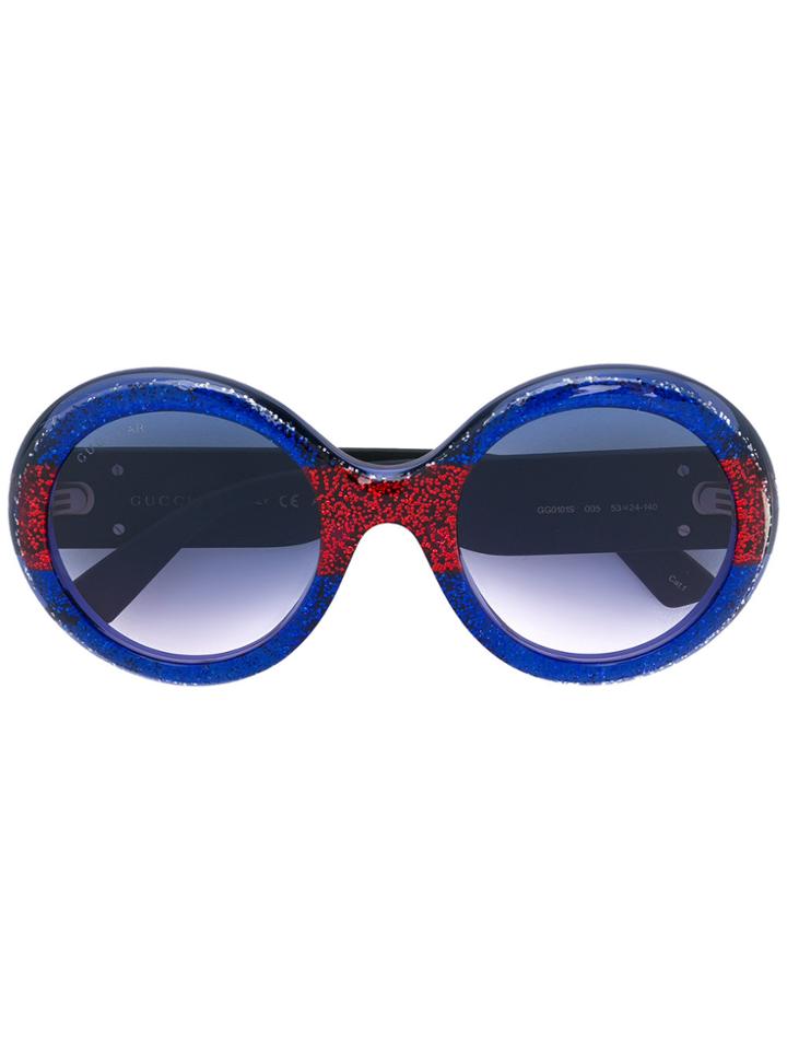Gucci Eyewear Round-frame Sunglasses - Blue