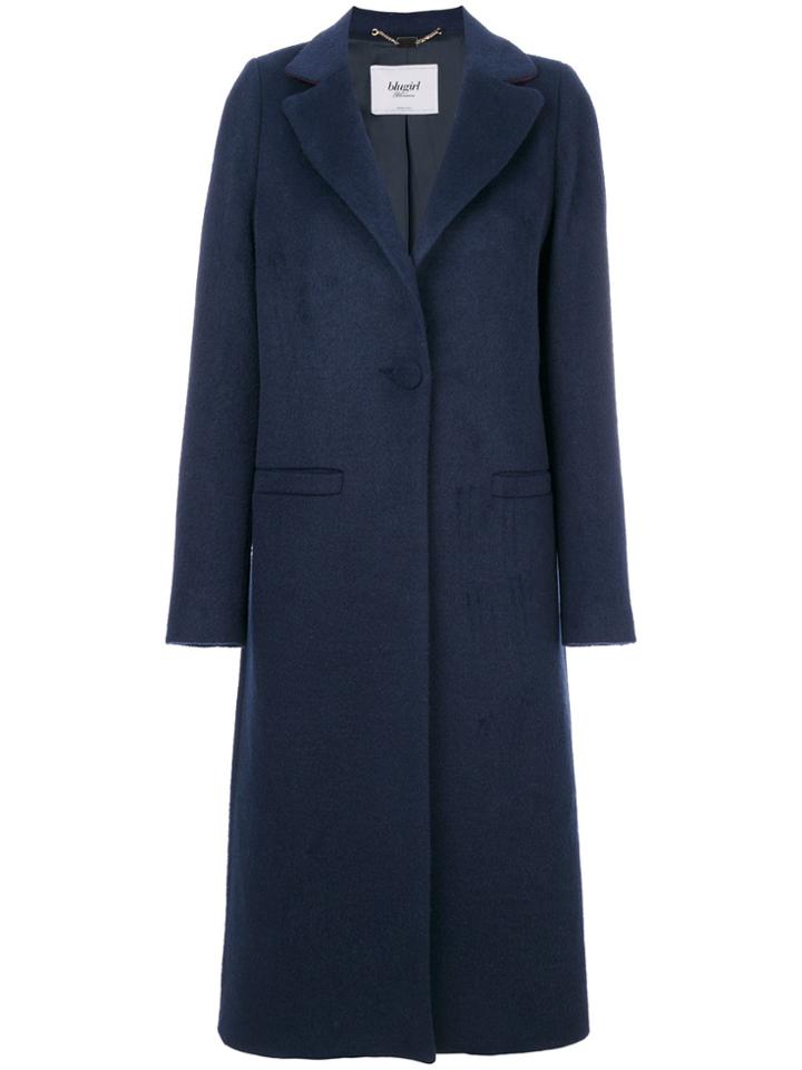 Blugirl Buttoned Coat - Blue