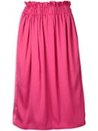 Astraet - Midi Full Skirt - Women - Polyester - 0, Pink/purple, Polyester