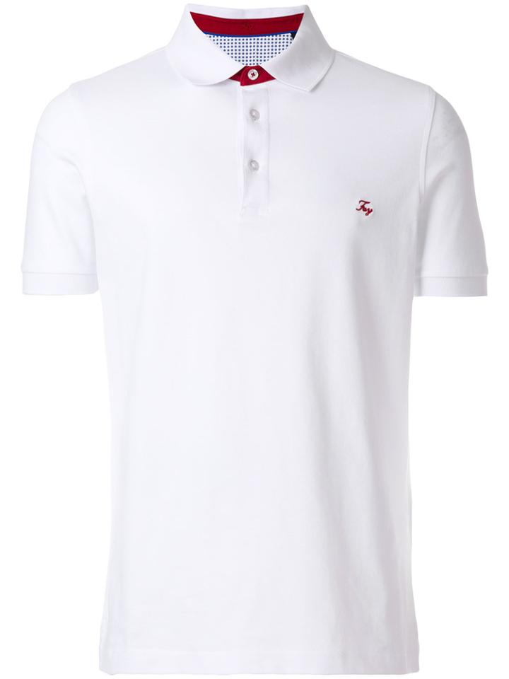 Fay Slim Fit Polo Shirt - White