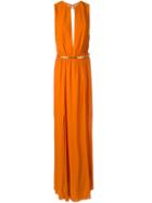 Jay Ahr Gold-tone Detail Sleeveless Dress