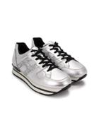 Hogan Kids Teen H222 Metallic Sneakers - Silver