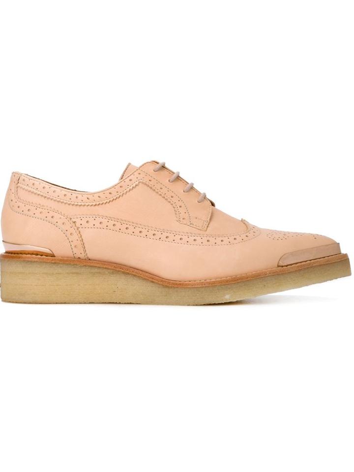Avelon Broker Brogue Shoes, Women's, Size: 36, Pink/purple, Leather/rubber