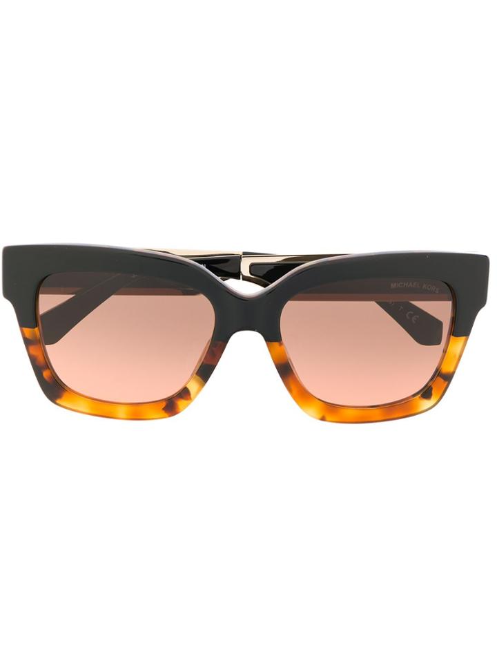 Michael Kors Panelled Square Sunglasses - Black
