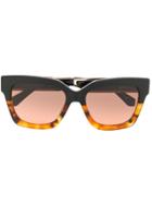 Michael Kors Panelled Square Sunglasses - Black
