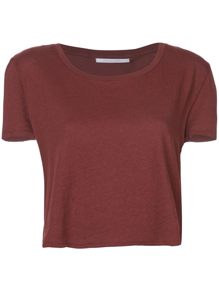 John Elliott Cropped T-shirt - Red