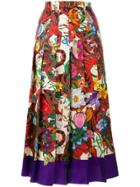 Walk Of Shame Checked Midi Skirt - White