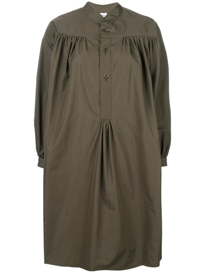 Aspesi Flared Shirt Dress - Green