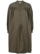 Aspesi Flared Shirt Dress - Green