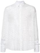 Y / Project - Sequin Shirt - Men - Polyester/sequin - 46, White, Polyester/sequin