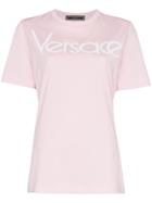 Versace Logo Print T-shirt - Pink & Purple