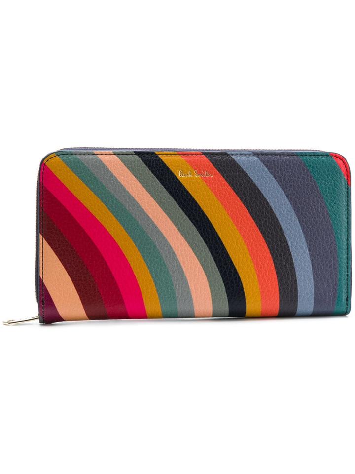 Paul Smith Black Label All-around Zipped Wallet - Blue
