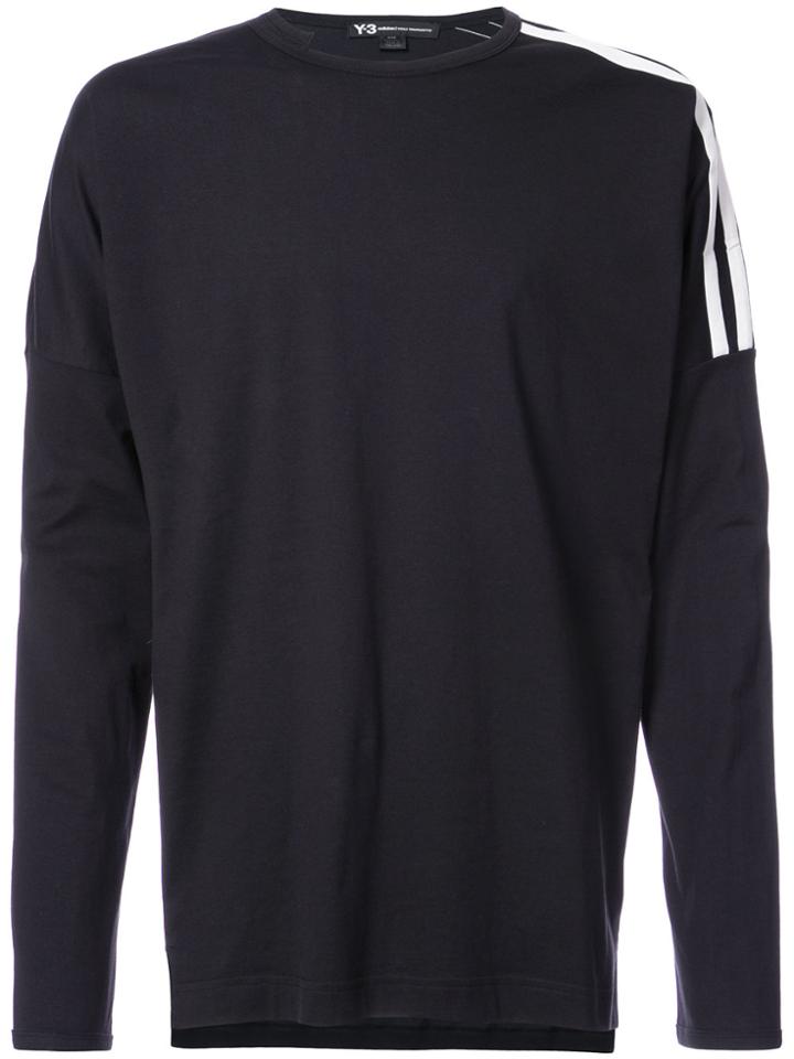 Y-3 Striped Shoulder Sweatshirt - Black
