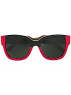 Fendi Eyewear - Colour Block Sunglasses - Women - Acetate - One Size, Black, Acetate