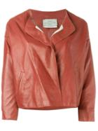 Forte Forte Collarless Leather Jacket