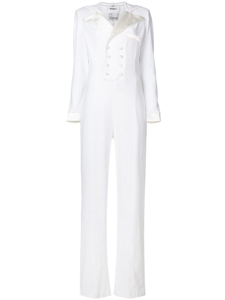 Seen Double-breasted Jumpsuit - White