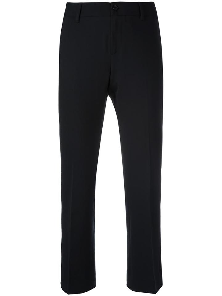 Alberto Biani 'atelier Archivio' Cropped Trousers, Women's, Size: 44, Black, Polyester/wool