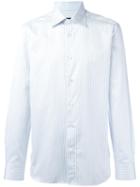 Ermenegildo Zegna Striped Shirt, Men's, Size: 41, Blue, Cotton