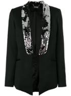 Styland Sequin Embellished Blazer - Black