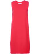 Oscar De La Renta Back Scarf Detail Dress - Red