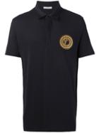 Versace Collection Logo Polo Shirt, Men's, Size: Large, Black, Cotton