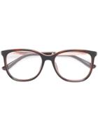 Jimmy Choo Eyewear Square Frame Glasses - Brown