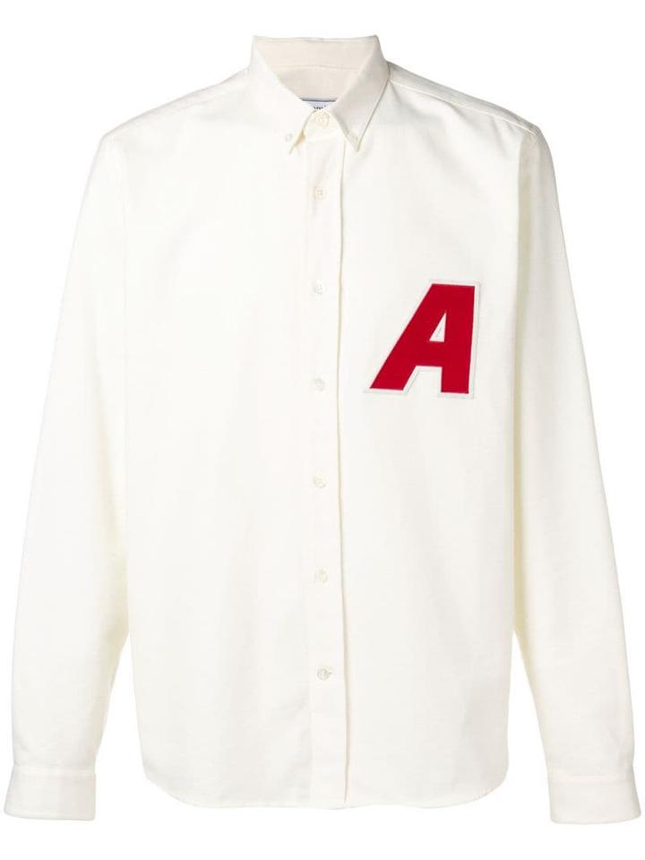 Ami Paris 'a' Patch Shirt - White
