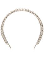 Miu Miu Pearl-embellished Headband - Metallic