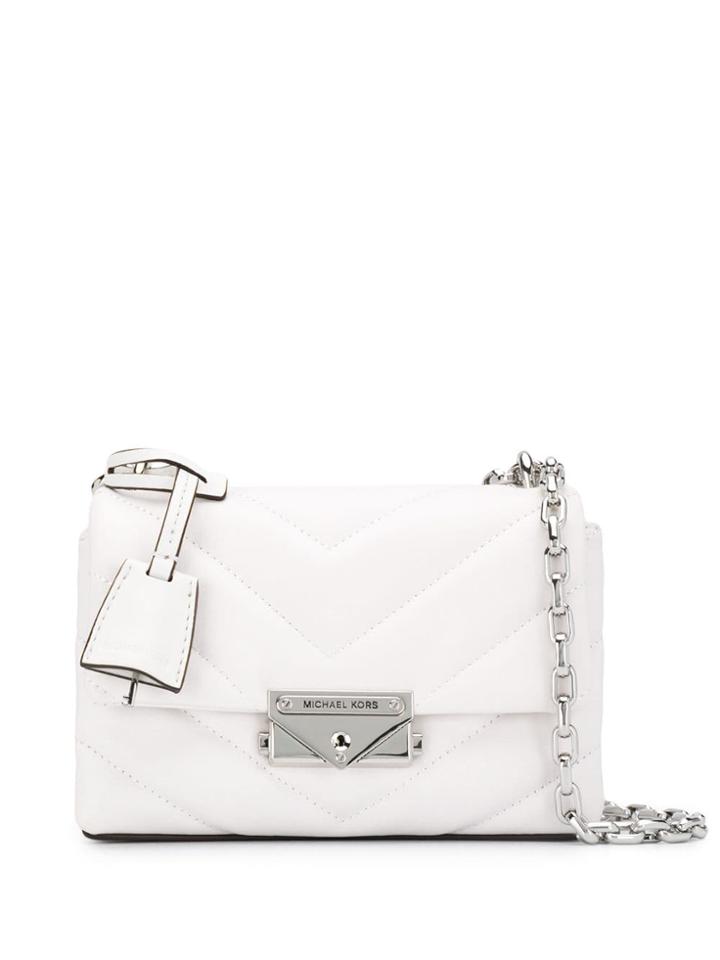 Michael Michael Kors Quilted Cross Body Bag - White