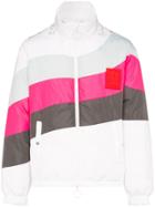 Off-white Contrast Stripe Puffer Jacket