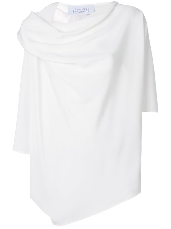 Gianluca Capannolo Draped Front T-shirt - White