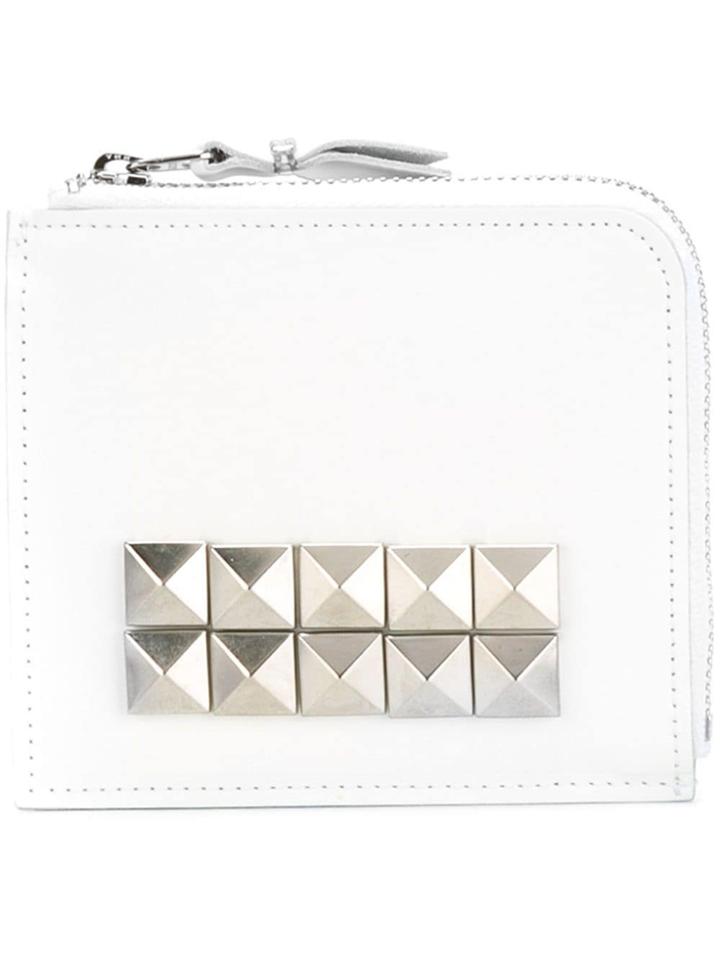 Comme Des Garçons Wallet 'studs' Wallet - White