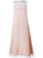 Calvin Klein - Floral Printed Dress - Women - Silk - 40, Pink, Silk