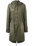 Mr & Mrs Italy Long Line Hooded Parka, Women's, Size: Xxs, Green, Cotton