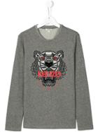 Kenzo Kids Tiger Print T-shirt - Grey