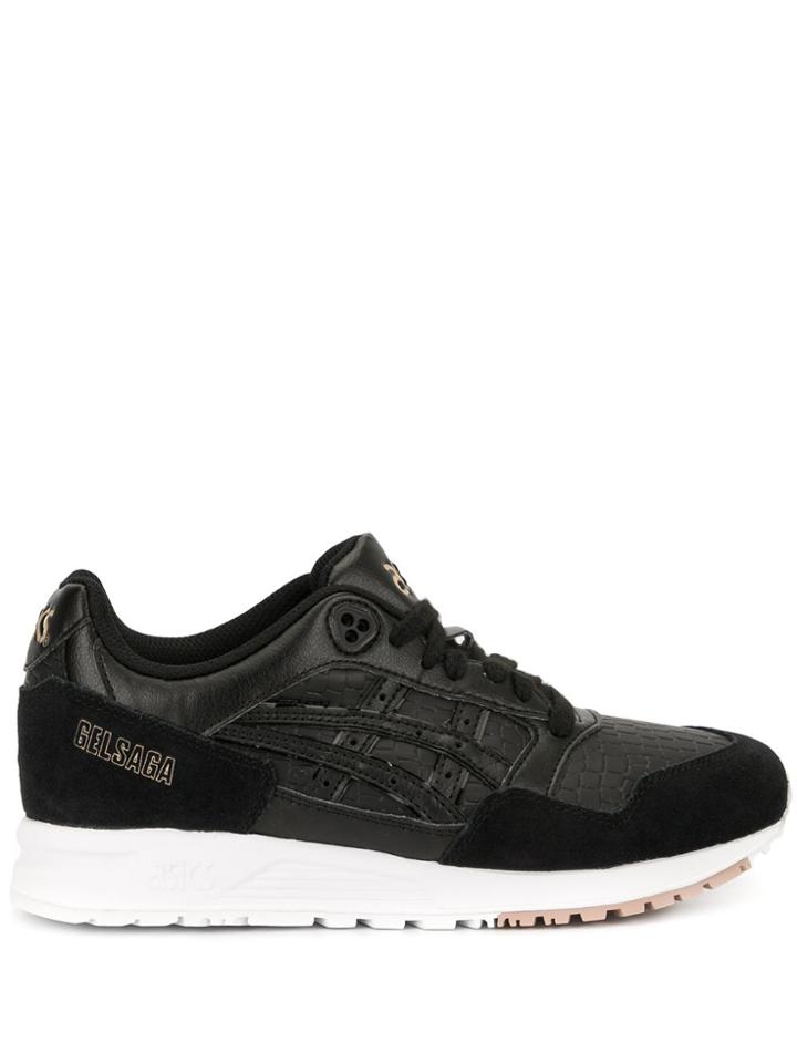 Asics Gel Saga Croc Embossed Sneakers - Black