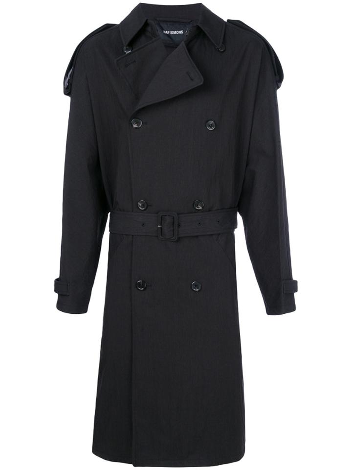 Raf Simons Oversized Trench Coat - Black