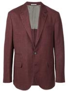 Brunello Cucinelli Single Breasted Blazer - Red