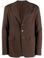 Acne Studios Slim Fit Unconstructed Jacket - Brown