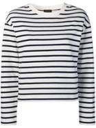 Rag & Bone Horizontal Stripes Jumper - White