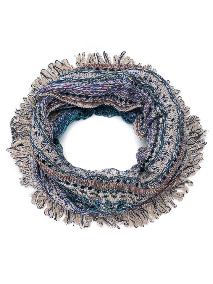 Cecilia Prado - Knitted Scarf - Women - Acrylic/lurex/viscose - One Size, Nude/neutrals, Acrylic/lurex/viscose