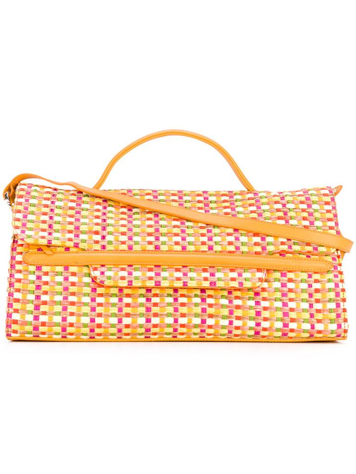 Zanellato - Woven Tote - Women - Calf Leather/straw - One Size, Yellow/orange, Calf Leather/straw