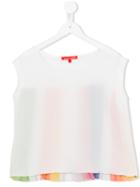 Loredana Striped T-shirt, Girl's, Size: 14 Yrs, White