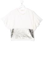 Andorine Teen Oversized Printed Top - White