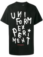 Uniform Experiment - Big Tee Logo Print T-shirt - Men - Cotton - 3, Black, Cotton