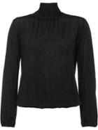 Prada Back Pussy Bow Knitted Top - Black